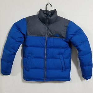 North Face Mens Small Blue Down Vintage Retro 96 Nuptse Jacket Coat 700 Down Ski